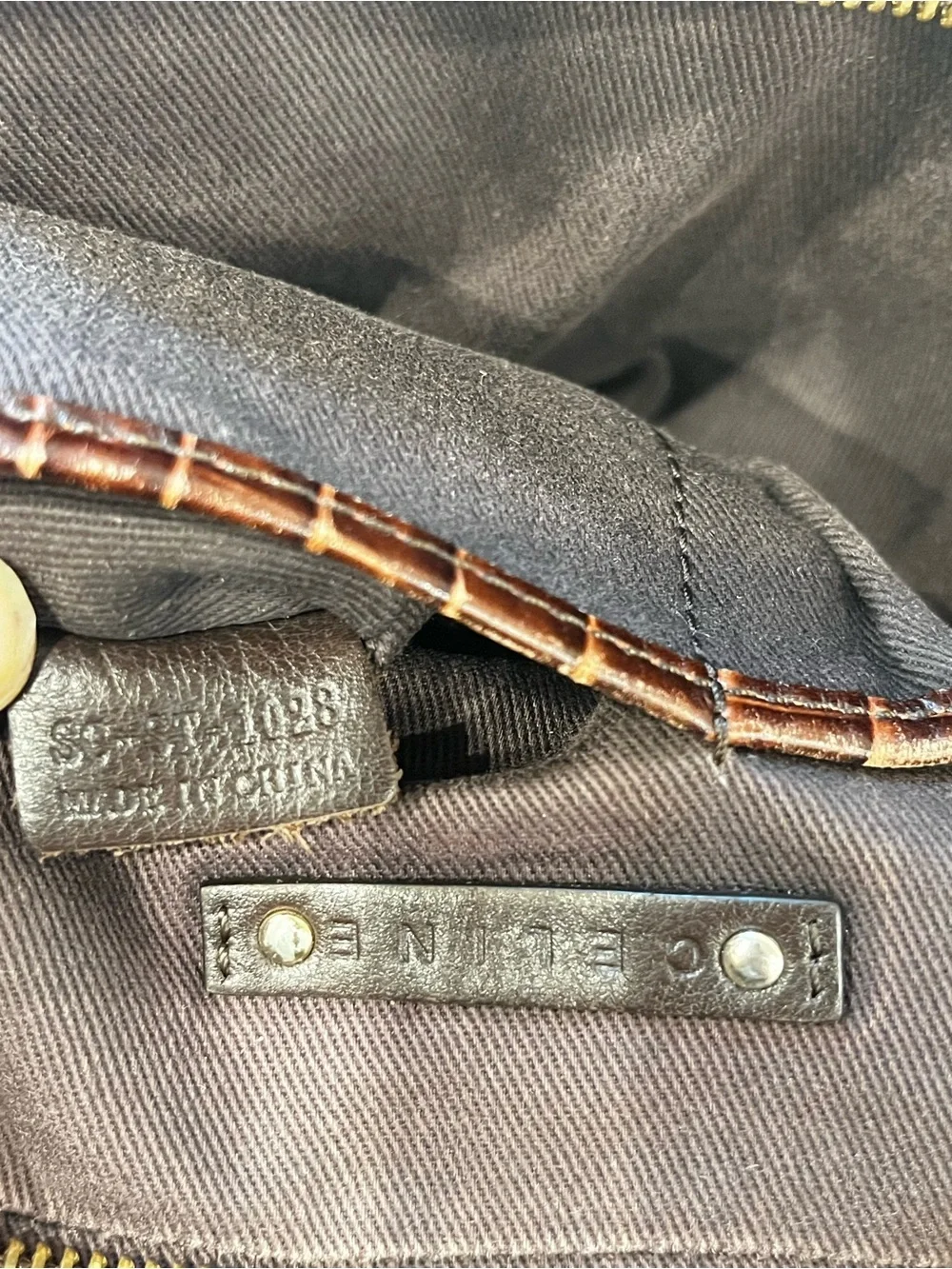 CELINE MACADAM VINTAGE UNISEX CROSSBODY BAG